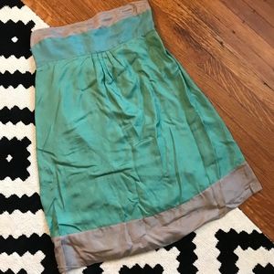 100% silk NAFNAF strapless dress - size 38